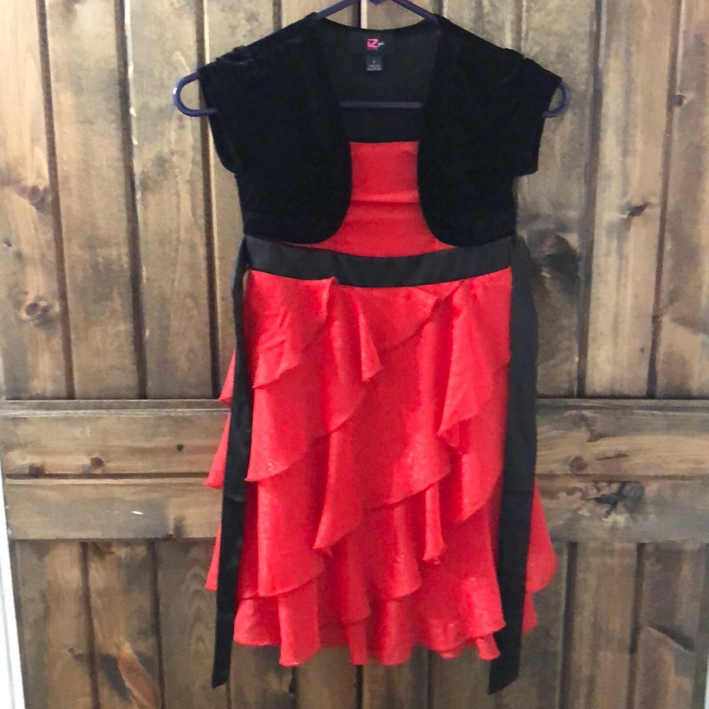 IZ Byer Girls Christmas Party Dress Size 7
